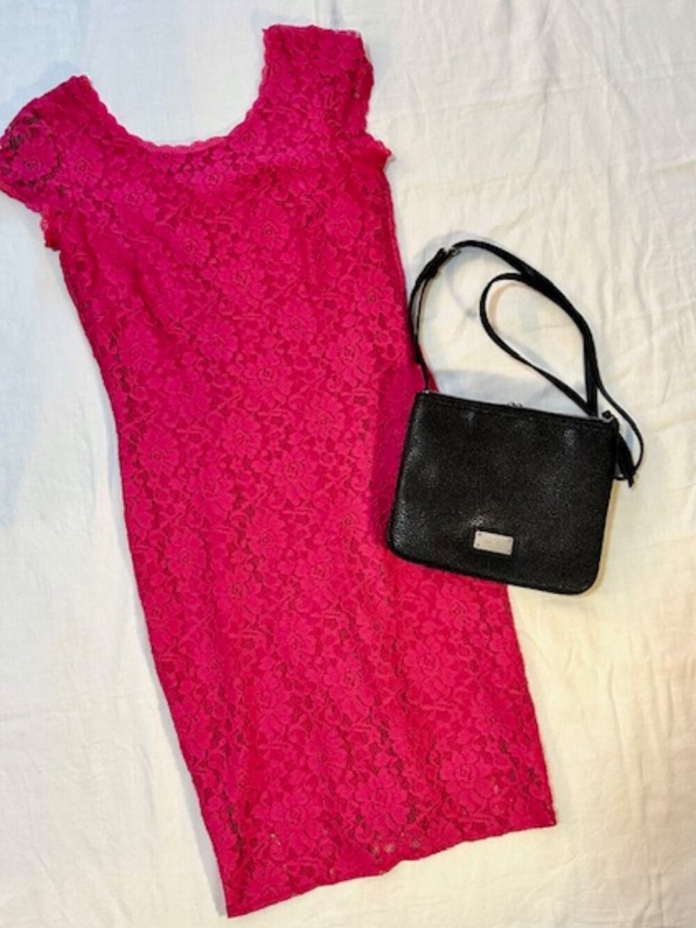 Laundry Lace Pink Fuchsia Dress - Sz 6